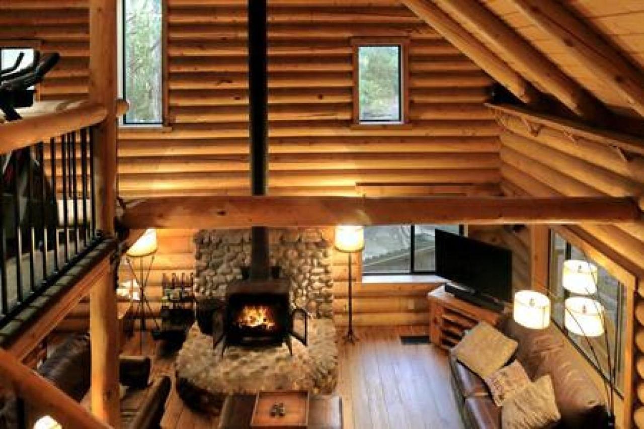 Eagles Nest - Natural Log Cabin With Guest House Idyllwild Exterior foto